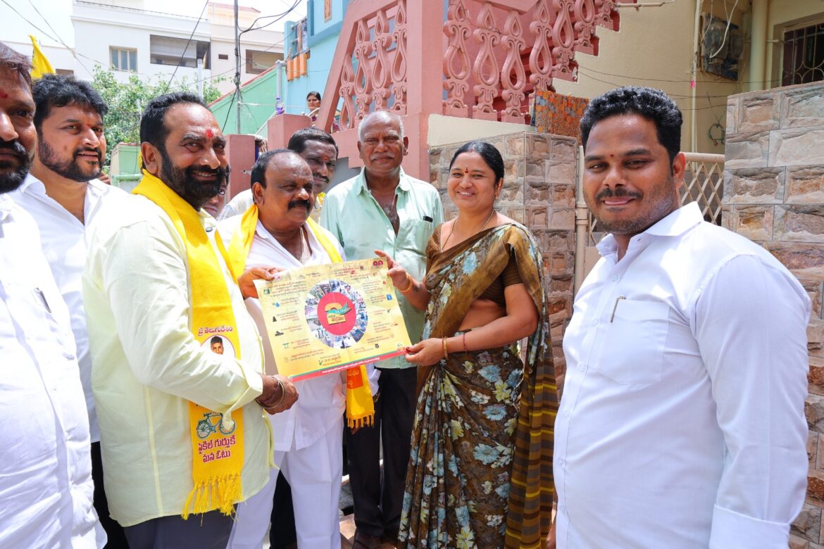 Mla Julakanti Brahmananda Reddy Leads 'Intintiki TDP' Campaign in Macherla Town